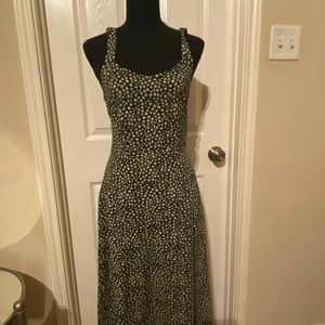 Free People Floral midi dress with tie back (Lorelei Daisy Dress)